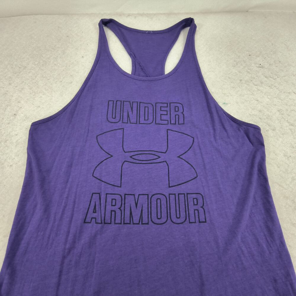 Under Armour Sleeveless Casual Tank Top Shirt Womens Size Medium M Purple